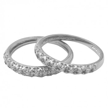 Anel aparador comeia zirconia cristal, prata. 340030