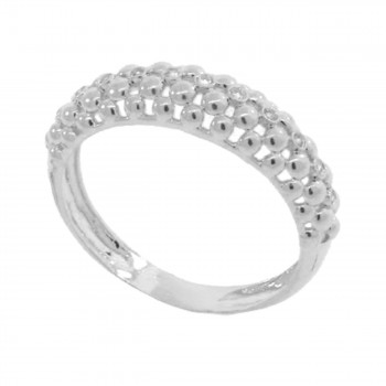 Anel colmeia lisa e zirconia cristal, prata. 340083 Anel colmeia lisa e zirconia cristal, prata. 340083