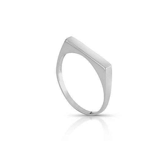 Anel fino reto, prata. 3409150