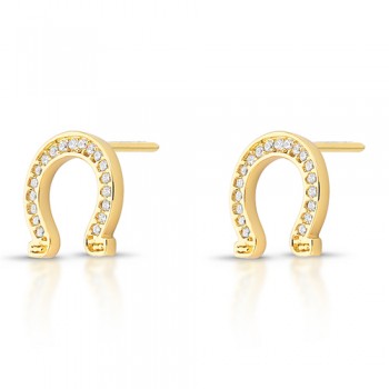 Brinco ferradura zirconia cristal. 1535460 Brinco ferradura zirconia cristal. 1535460