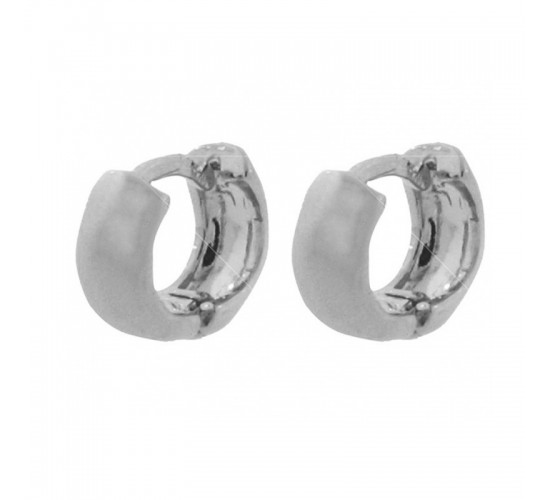 Brinco argola pequena lisa. 2.5mm, prata. 350259