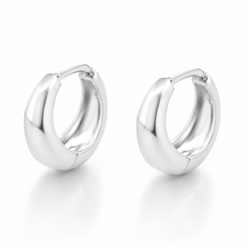 Brinco argola pequena lisa. 6.5mm, prata. 351050