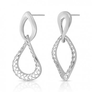 Brincode pendurar liso e vazado entrelaçado, 36x19mm. 352068 Brincode pendurar liso e vazado entrelaçado, 36x19mm. 352068