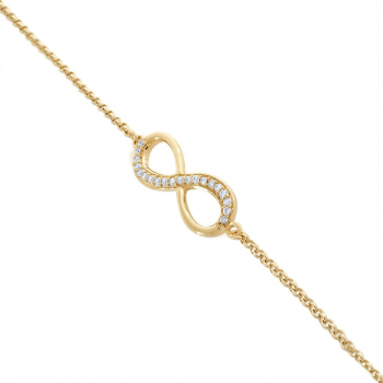 Pulseira infinito zirconia cristal. 160690