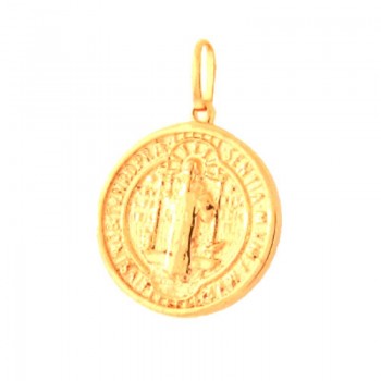 Pingente medalha Sao Bento, 14x14m. 161576