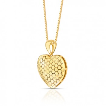 Colar coração vazado 22mm, corrente 45cm. 1620830