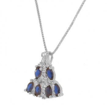 Colar Nossa Senhora Aparecida manto navete azul, 10x9mm, Prata.  360094