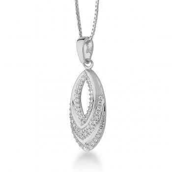 Colar losango lisa e zirconia cristal, vazada no meio, corrente 45cm, 18x5mm, Prata. 3630240 Colar losango lisa e zirconia cristal, vazada no meio, corrente 45cm, 18x5mm, Prata. 3630240